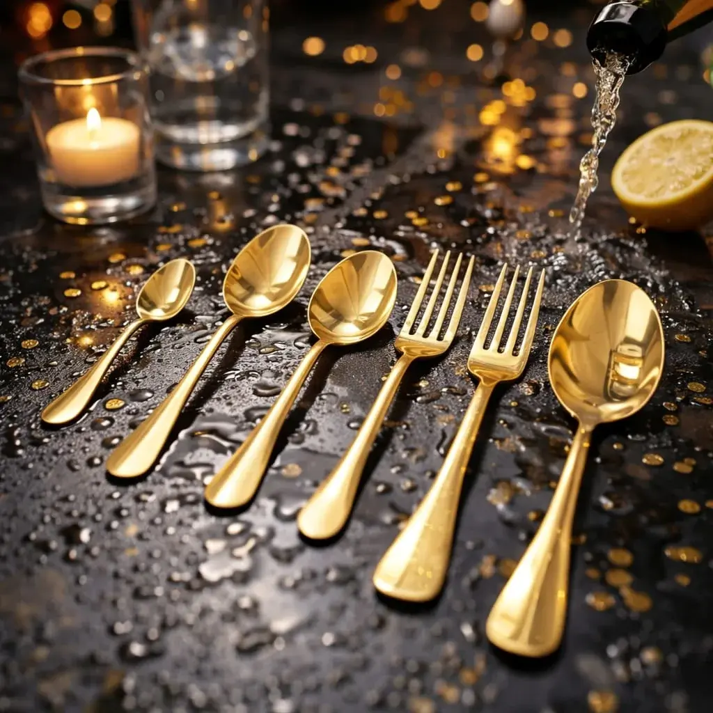 Titanium Gold Desert Spoon 3pc — Colour 1