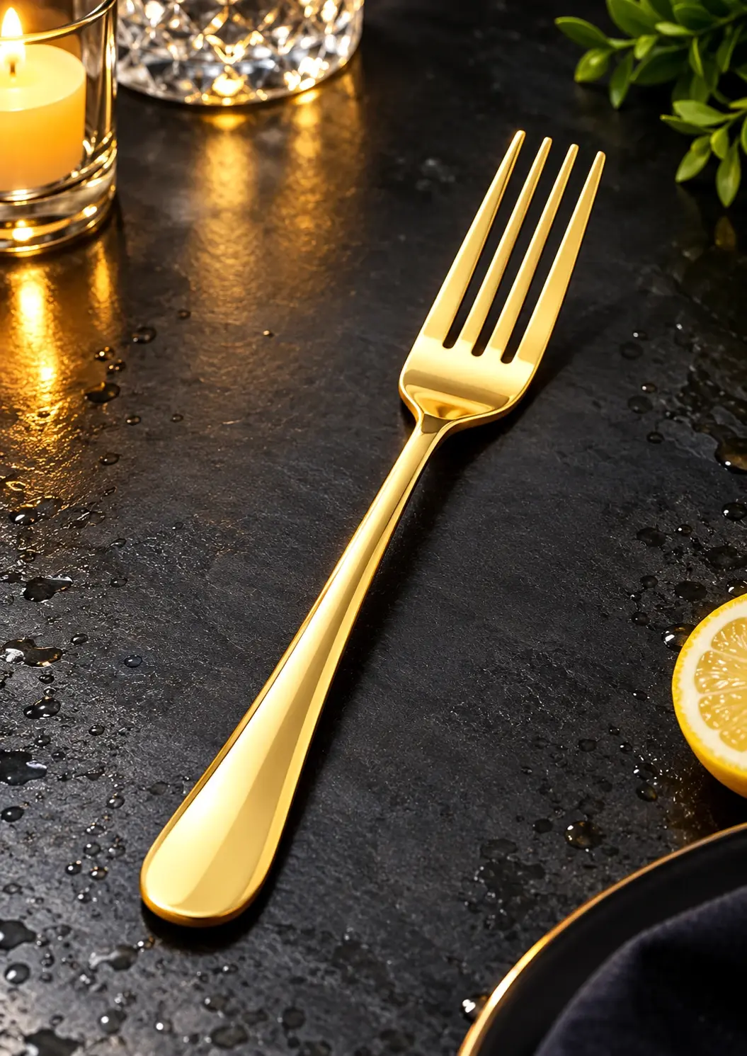 Titanium Gold Desert Fork 3pc