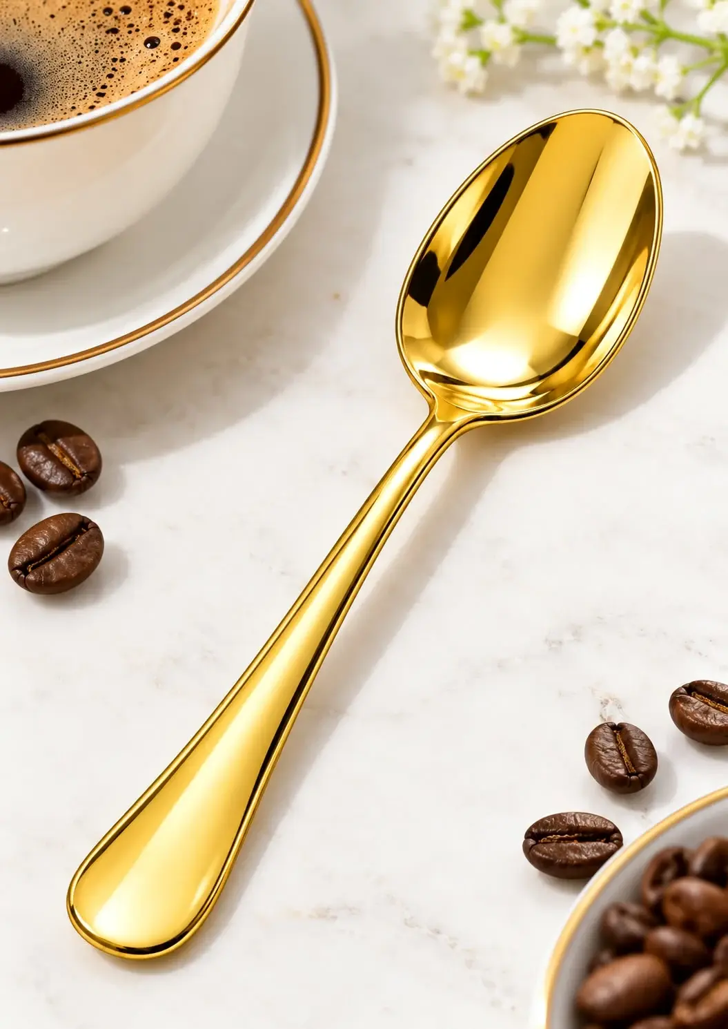 Titanium Gold Coffee Spoon 3pc