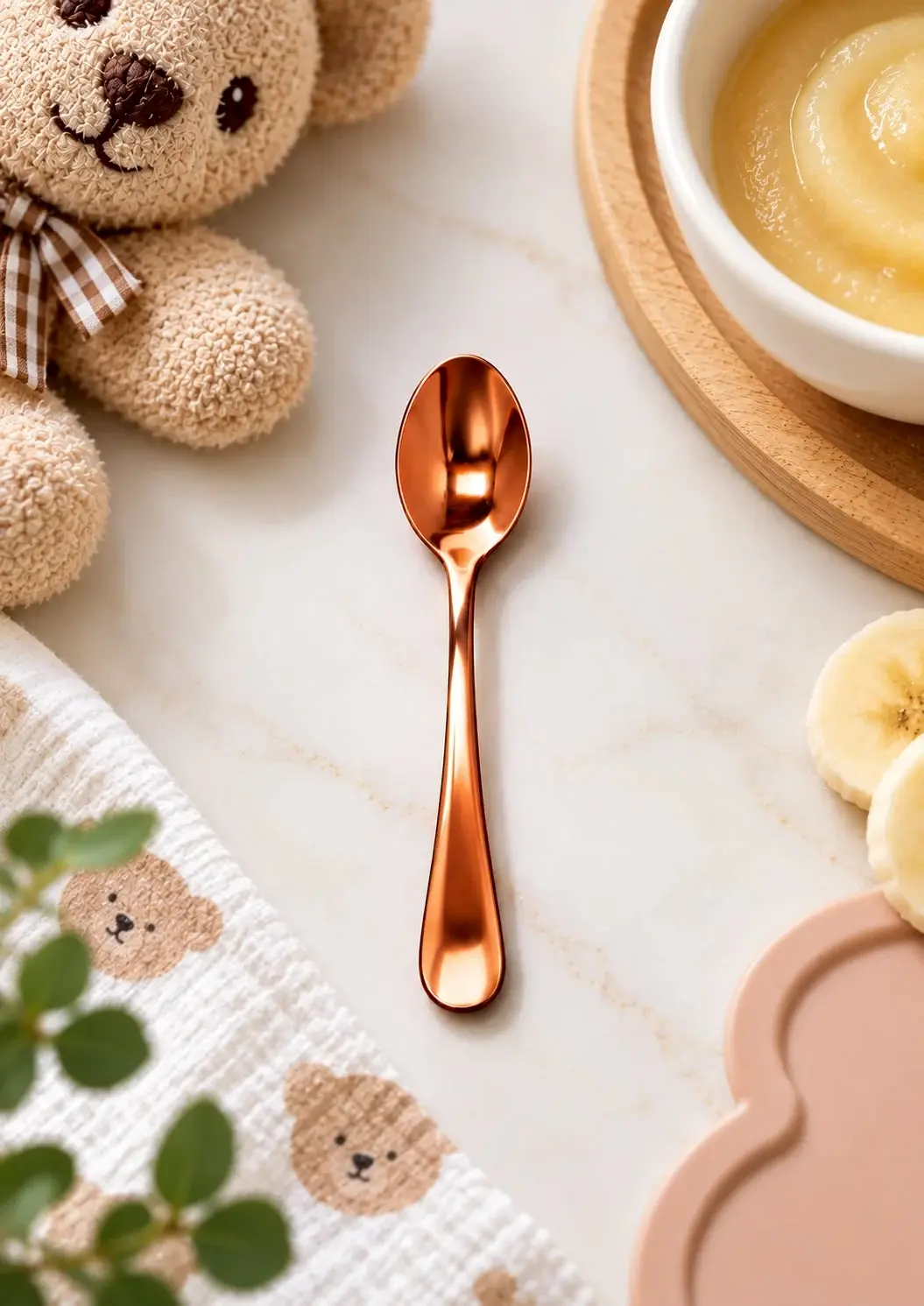 Titanium Copper Baby Spoon 3pc