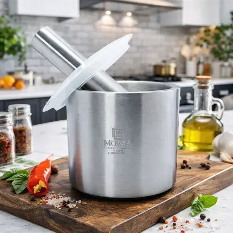 SS Mortar and Pestle Round
