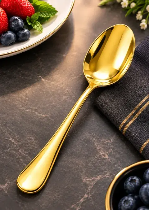 Titanium Gold Desert Spoon 3pc
