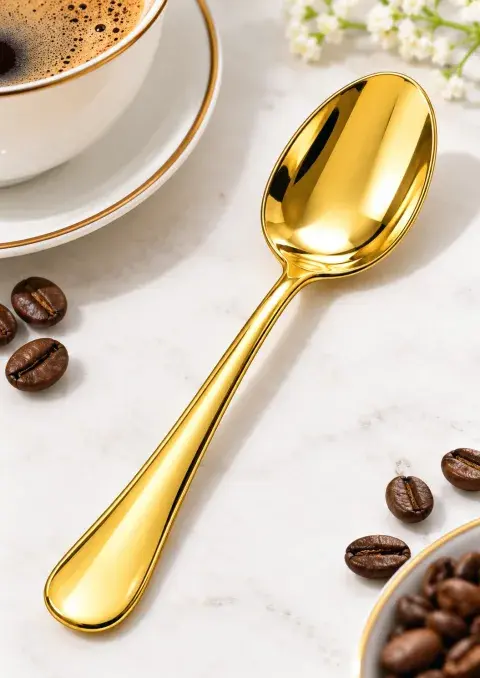 Titanium Gold Coffee Spoon 3pc