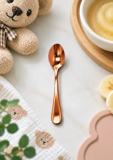 Titanium Copper Baby Spoon 3pc