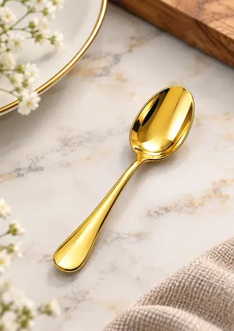 Titanium Gold Baby Spoon 3pc